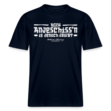 Berliner Spuch-Berliner Lob-NICH ANJESCHISSN-RELAXED FIT Unisex Organic T-Shirt - Navy