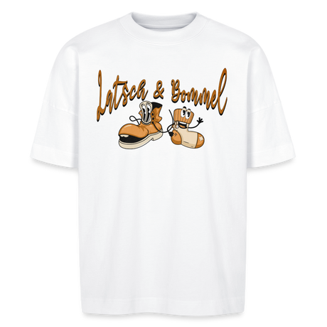 LATSCH UND BOMMEL - Unisex Oversize Bio-T-Shirt - Weiß