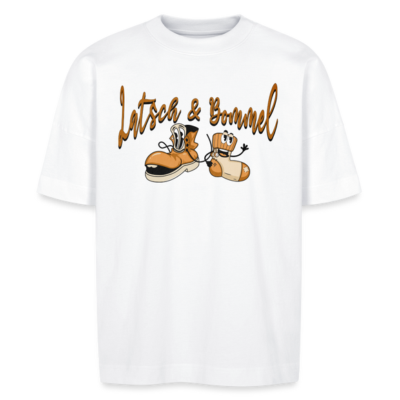 LATSCH UND BOMMEL - Unisex Oversize Bio-T-Shirt - Weiß