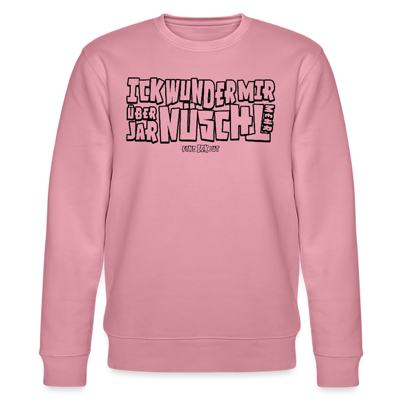 Berliner Spruch-ICK WUNDER MIR-Unisex Bio-Sweatshirt - Lila Traum