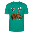 Berliner Bär Shirt mit Berliner Schnauze-WATN?NÜSCHT!-Unisex T-Shirt - Blaugrün