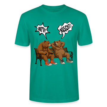 Berliner Bär Shirt mit Berliner Schnauze-WATN?NÜSCHT!-Unisex T-Shirt - Blaugrün