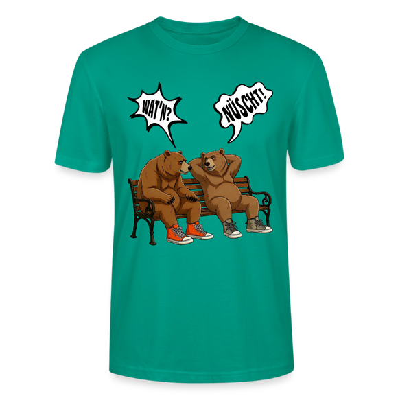 Berliner Bär Shirt mit Berliner Schnauze-WATN?NÜSCHT!-Unisex T-Shirt - Blaugrün