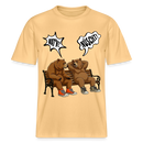 Berliner Bär mit berliner Schnauze-WATN?NÜSCHT- RELAXED FIT Unisex Organic T-Shirt - Hellgelb