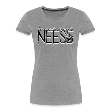 NEESE-Frauen Premium Bio T-Shirt - Grau meliert