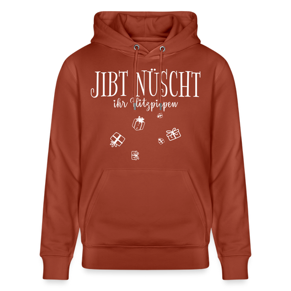 JIBT NÜSCHT - Unisex Bio-Hoodie - Terrakotta