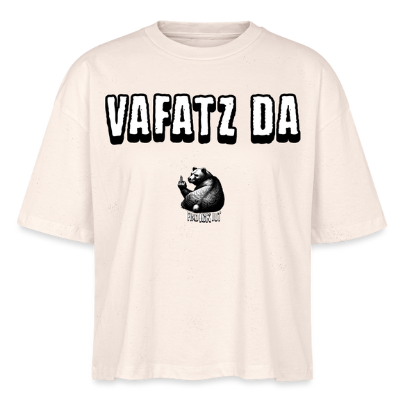 VAFATZ DA-Frauen Boxy Bio-T-Shirt - Naturweiß