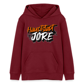HAUPTSTADTJÖRE-Teenager Bio-Hoodie - Burgunderrot