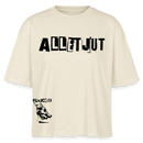 ALLET JUT-Frauen Boxy Bio-T-Shirt - Weißgrau