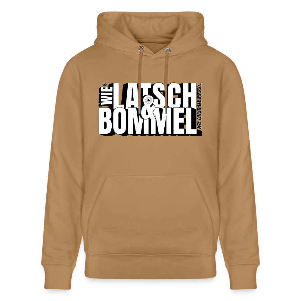 WIE LATSCH UND BOMMEL - Unisex Bio-Hoodie - Latte