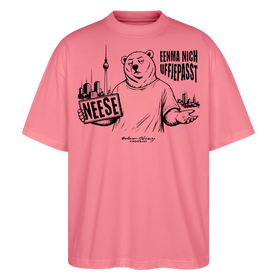 Berlin Souvenir mit Spruch-NEESE-Oversized Unisex Bio T-Shirt - Pink 