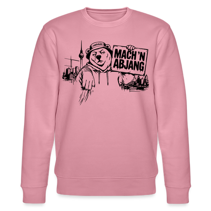 Berliner Schnauze "MACH 'N ABJANG - Unisex Bio-Sweatshirt - Lila Traum