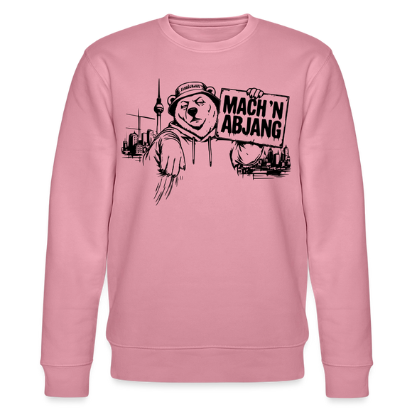 Berliner Schnauze "MACH 'N ABJANG - Unisex Bio-Sweatshirt - Lila Traum