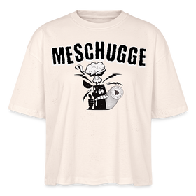MESCHUGGE - Frauen Boxy Bio-T-Shirt - Naturweiß