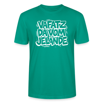 VAFATZ DA VOM JELÄNDE-Unisex T-Shirt Bio-Berliner Schnauze - Blaugrün