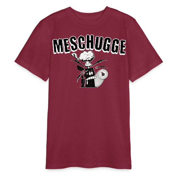 MESCHUGGE - Bio Teenager T-Shirt - Burgunderrot