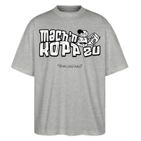 MACH N KOPP ZU-Oversized Unisex Bio T-Shirt II - Grau meliert