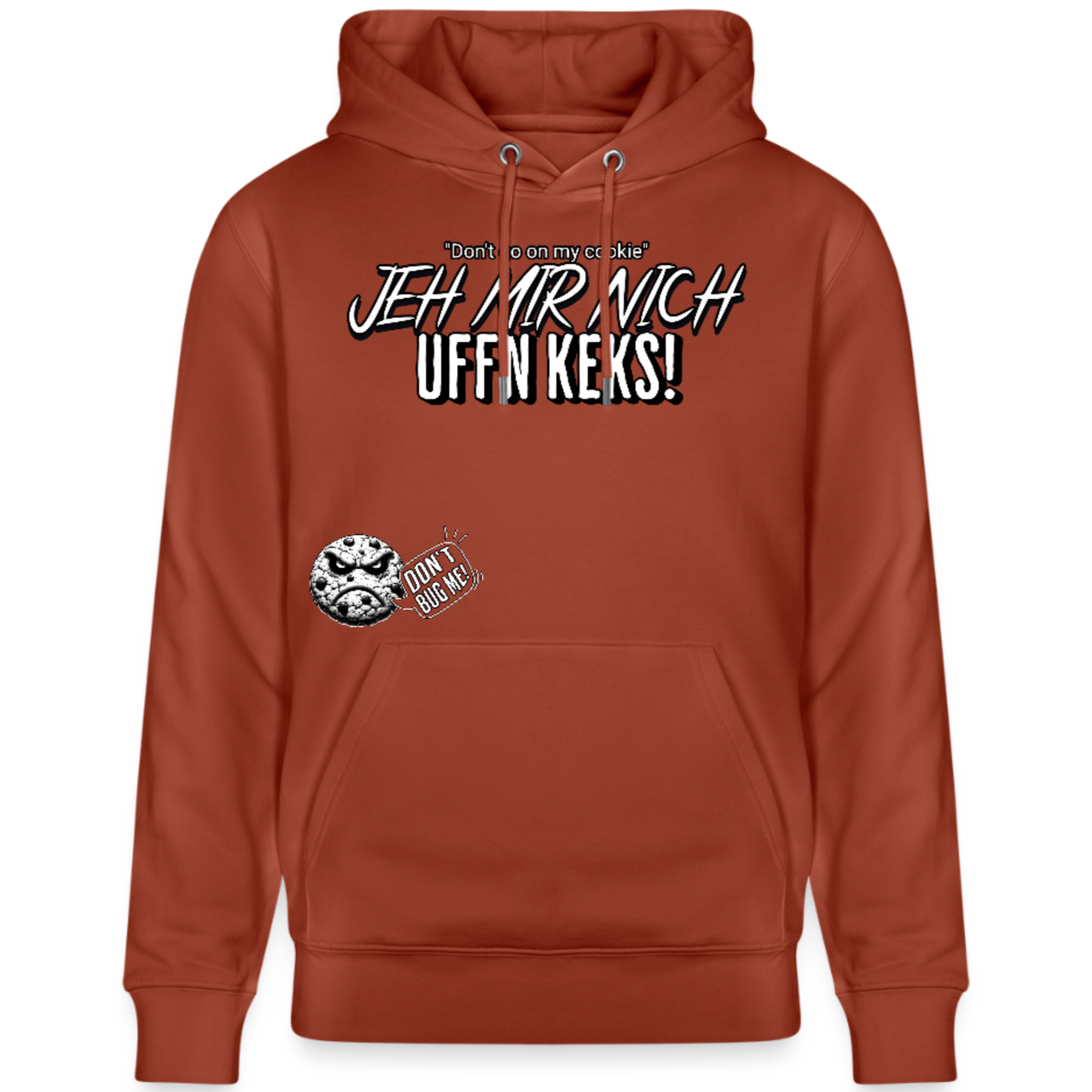 JEH MIR NICH UFFN KEKS-Unisex Bio-Hoodie II - Terrakotta