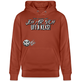 JEH MIR NICH UFFN KEKS-Unisex Bio-Hoodie II - Terrakotta