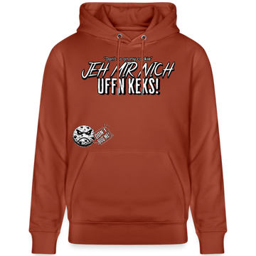 JEH MIR NICH UFFN KEKS-Unisex Bio-Hoodie II - Terrakotta