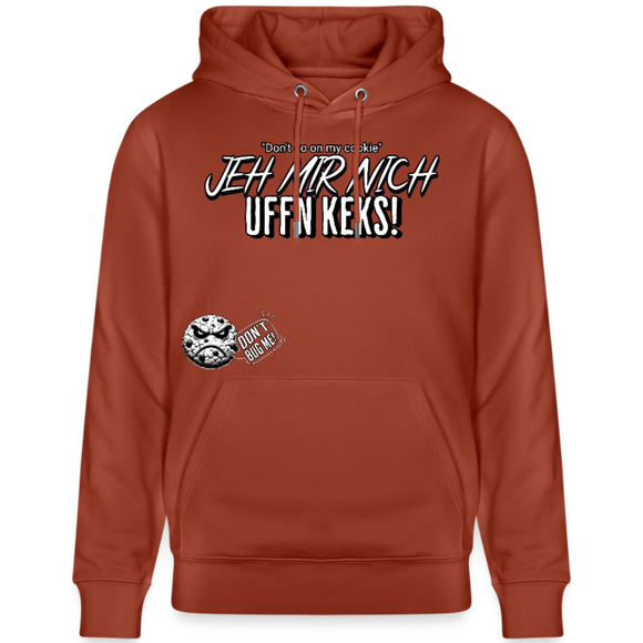 JEH MIR NICH UFFN KEKS-Unisex Bio-Hoodie II - Terrakotta