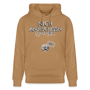 BERLINER EFFIZIENZ-'Dit Lob'-Unisex Bio-Hoodie - Karamell 
