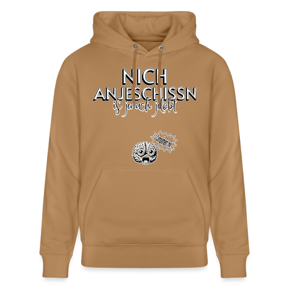 BERLINER EFFIZIENZ-'Dit Lob'-Unisex Bio-Hoodie - Karamell 