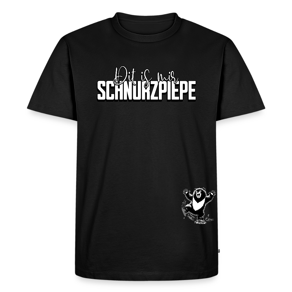 SCHNURZPIEPE-Männer Premium BIO T-Shirt - Schwarz