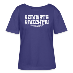 Berliner Spruch-KANNSTE KNICKEN-Rundhals Frauen Bio-T-Shirt - Dämmerung