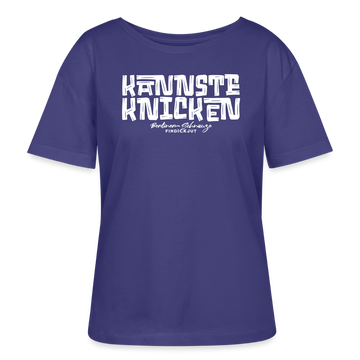 Berliner Spruch-KANNSTE KNICKEN-Rundhals Frauen Bio-T-Shirt - Dämmerung