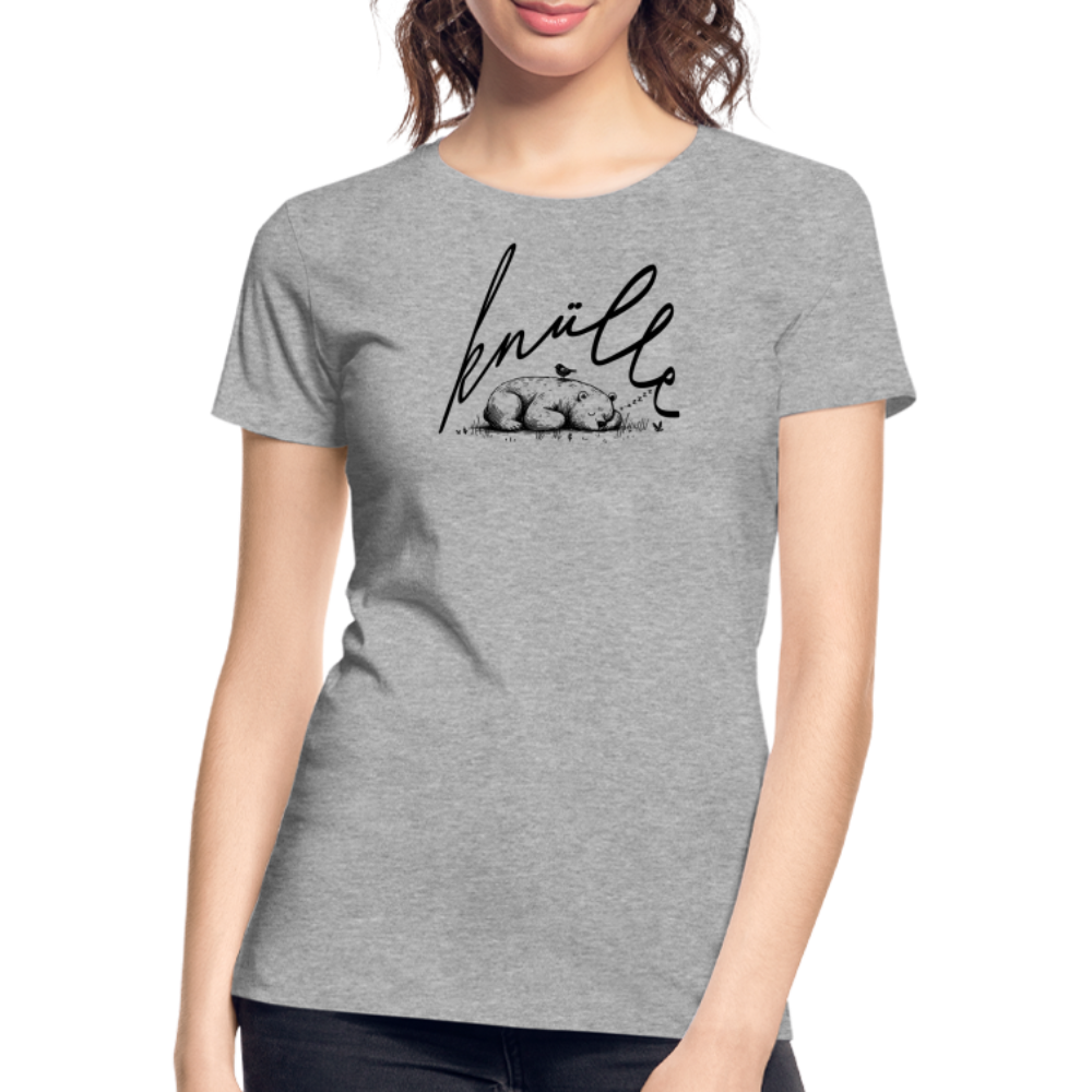 KNÜLLE - Frauen Premium Bio T-Shirt - Grau meliert