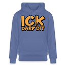ICK DARF DIT - Bio-Hoodie - Blau