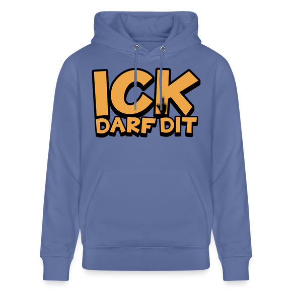 ICK DARF DIT - Bio-Hoodie - Blau