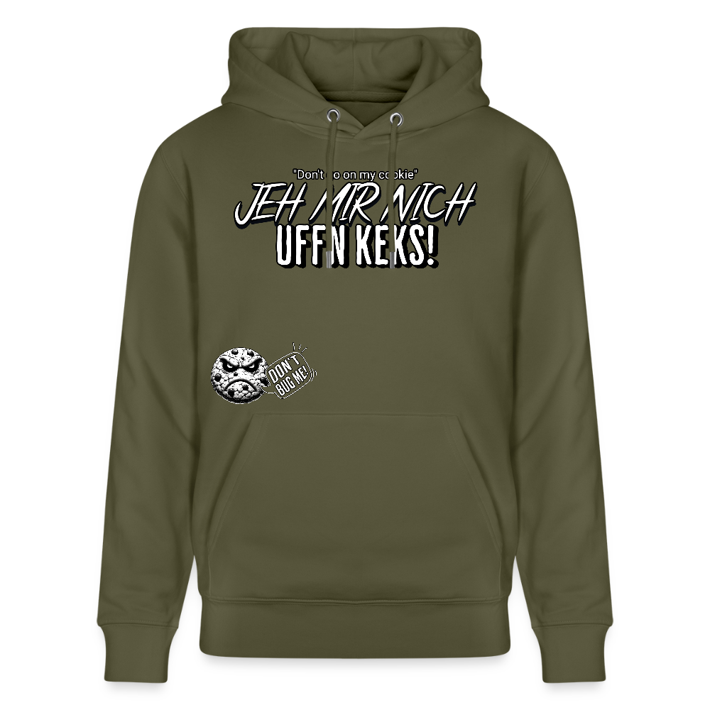 JEH MIR NICH UFFN KEKS-Unisex Bio-Hoodie II - Khaki Grün