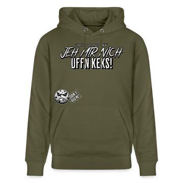 JEH MIR NICH UFFN KEKS-Unisex Bio-Hoodie II - Khaki Grün
