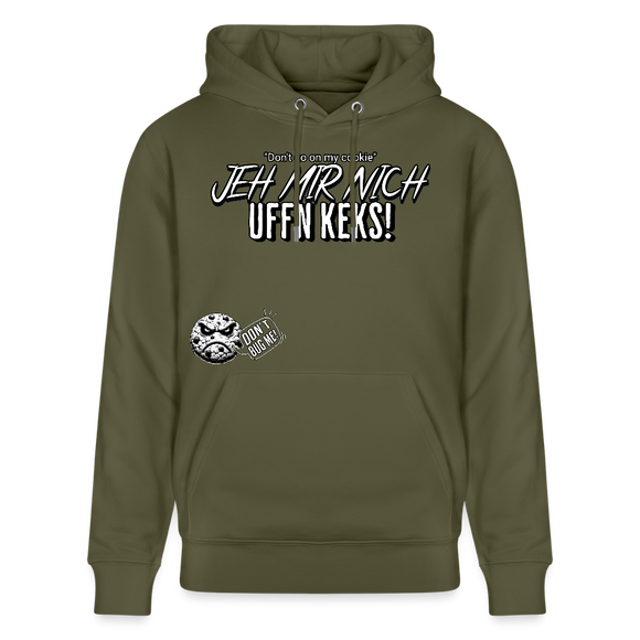 JEH MIR NICH UFFN KEKS-Unisex Bio-Hoodie II - Khaki Grün