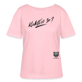 KIEKSTN SO?-Rundhals Frauen Bio-T-Shirt - Hellrosa