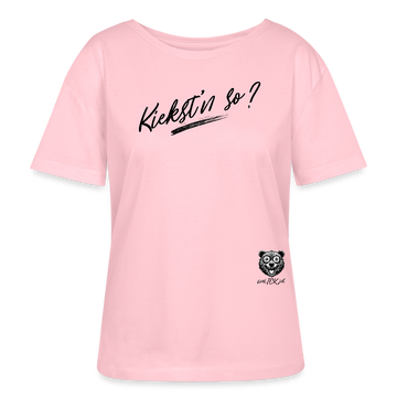 KIEKSTN SO?-Rundhals Frauen Bio-T-Shirt - Hellrosa