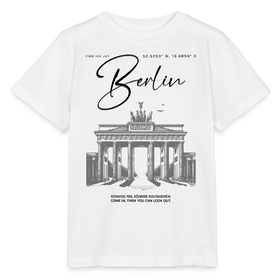 BERLIN-Kinder Bio T-Shirt - Weiß