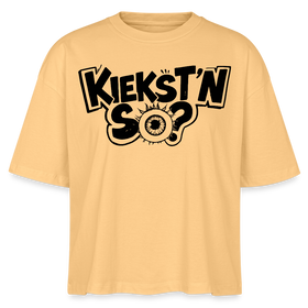 Berlin Shirt mit Berliner Schnauze -KIEKSTN SO?Frauen Boxy Bio-T-Shirt - Mispel