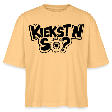 Berlin Shirt mit Berliner Schnauze -KIEKSTN SO?Frauen Boxy Bio-T-Shirt - Mispel