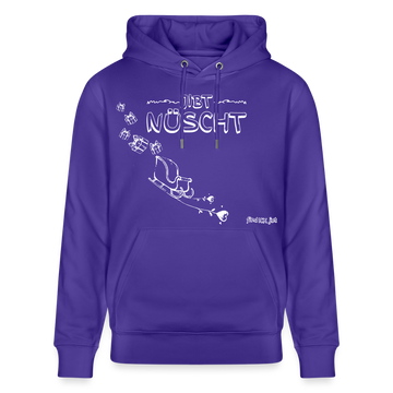 Weihnachten in Berlin 25-JIBT NÜSCHT-Unisex Bio-Hoodie - Purple Love 