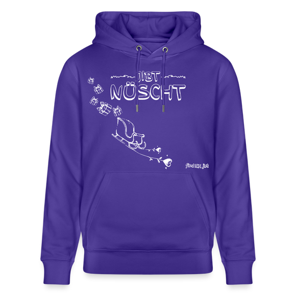 Weihnachten in Berlin 25-JIBT NÜSCHT-Unisex Bio-Hoodie - Purple Love 