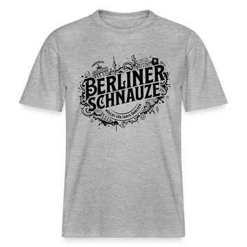 BERLINER SCHNAUZE-RELAXED FIT Unisex BIO T-Shirt II - Grau meliert