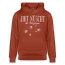 JIBT NÜSCHT zu Weihnachten in Berlin-Unisex Bio-Hoodie - Terrakotta