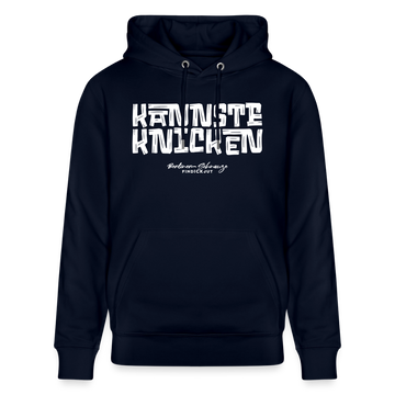 Berliner Schnauze - KANNSTE KNICKEN-Unisex Bio-Hoodie - Navy