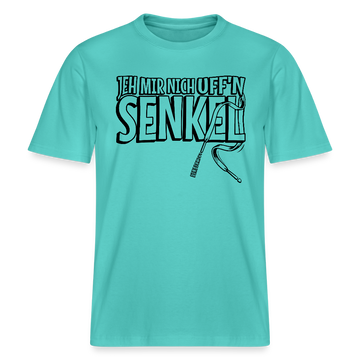 JEH MIR NICH UFFN SENKEL-Relaxed Fit Unisex Bio-T-Shirt - Poolblau