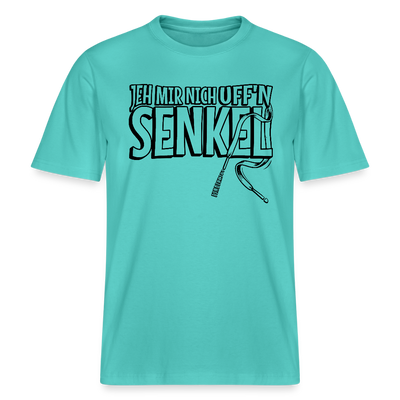 JEH MIR NICH UFFN SENKEL-Relaxed Fit Unisex Bio-T-Shirt - Poolblau