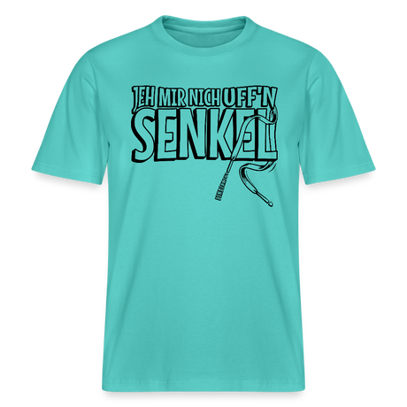 JEH MIR NICH UFFN SENKEL-Relaxed Fit Unisex Bio-T-Shirt - Poolblau