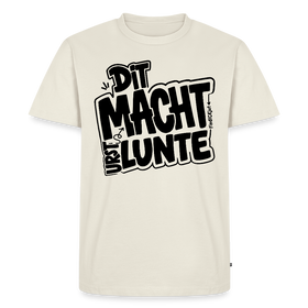 DIT MACHT URST LUNTE-Männer Premium BIO T-Shirt mit Berliner Schnauze - Naturweiß